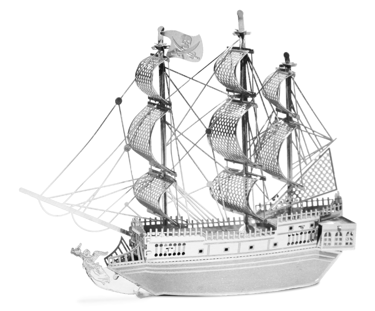Perla Negra - Piratas del Caribe Puzzle 3D de Metal