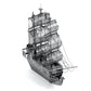 Perla Negra - Piratas del Caribe Puzzle 3D de Metal
