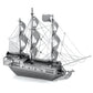 Perla Negra - Piratas del Caribe Puzzle 3D de Metal