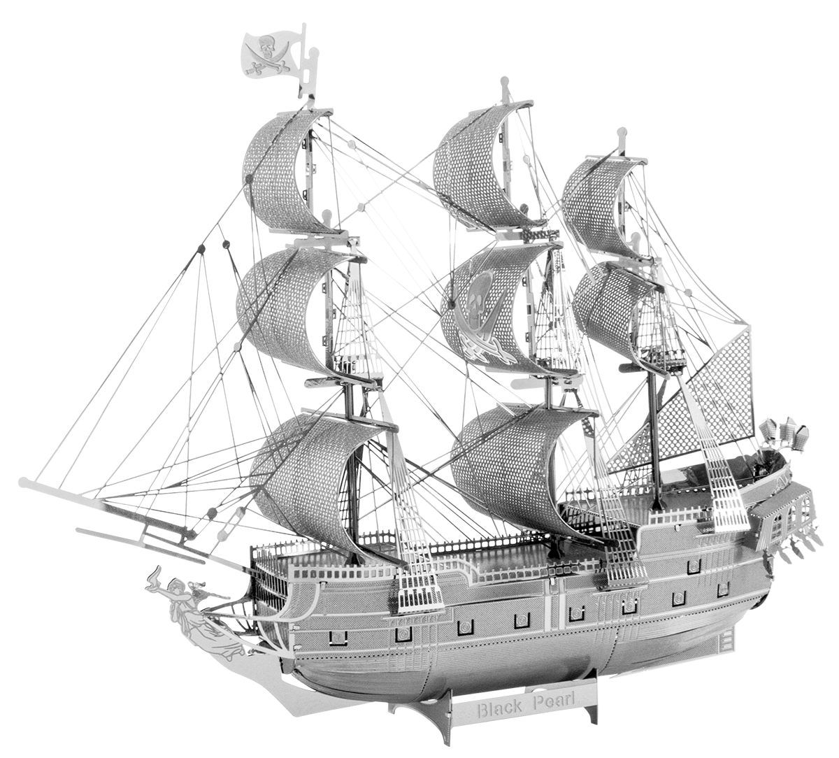 Perla Negra Versión Grande - Piratas del Caribe Puzzle 3D de Metal