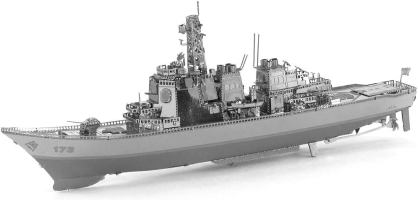 Burke Clase Destructor 173 Puzzle 3D de Metal