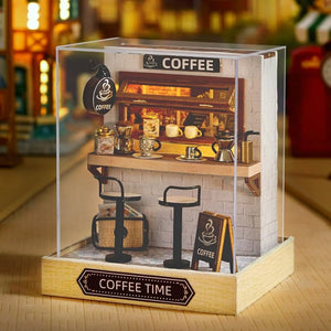 Mini Cafetería Kits Casa Miniatura DIY