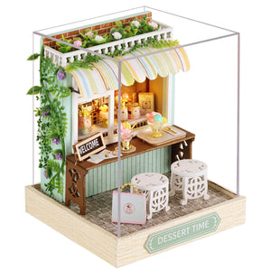 Mini Tienda de Postres Kits Casa Miniatura DIY