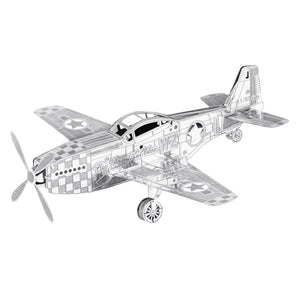 Mustang P-51 Puzzle 3D de Metal