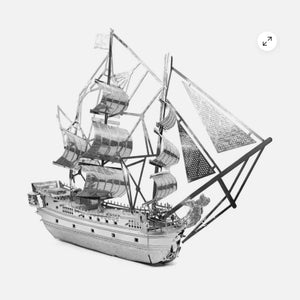 Barco Pirata Puzzle 3D de Metal