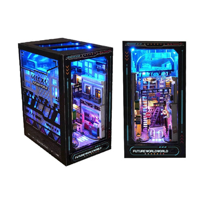 Mundo Futurista - Kit Armable Book Nook DIY