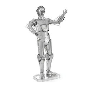 C-3PO Plateado - Star Wars Puzzle 3D de Metal