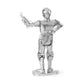 C-3PO Plateado - Star Wars Puzzle 3D de Metal