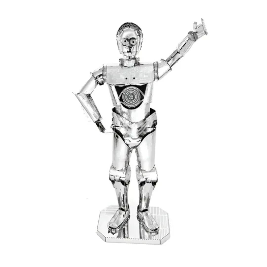 C-3PO Plateado - Star Wars Puzzle 3D de Metal