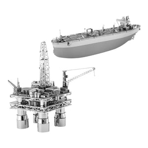 Plataforma Petrolífera - Puzzle 3D de Metal