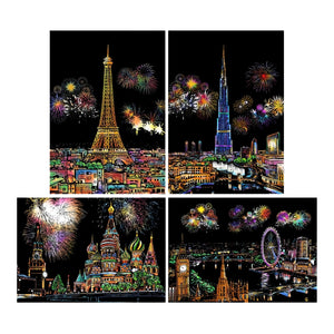 Set de Ciudades Famosas - Pintura para Raspar