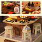 Mini Tienda de Sushi Kits Casa Miniatura DIY