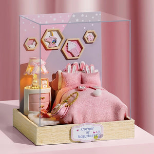 Mini Cuarto de Chica Kits Casa Miniatura DIY