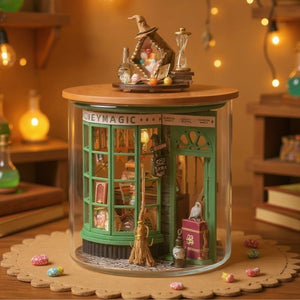 Tienda de Varitas de Olivander Harry Potter Kits Casa Miniatura DIY