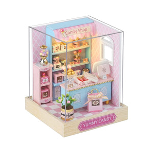 Mini Tienda de Caramelos Kits Casa Miniatura DIY