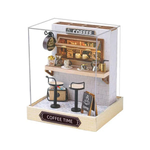 Mini Cafetería Kits Casa Miniatura DIY