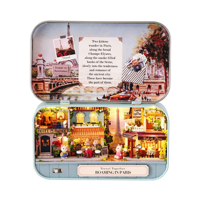 Vacaciones en Paris Kits Casa Miniatura DIY