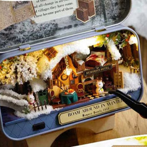 Casa en Bosque Invernal Kits Casa Miniatura DIY