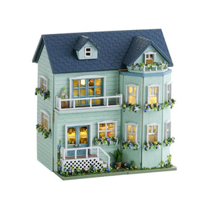 Casa Cálida Miniatura Armable Kit Casa Miniatura DIY