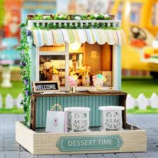 Mini Tienda de Postres Kits Casa Miniatura DIY