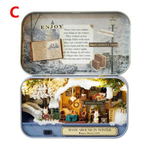 Casa en Bosque Invernal Kits Casa Miniatura DIY